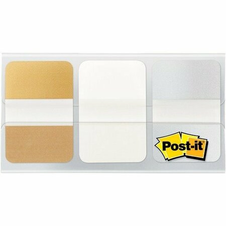 3M COMMERCIAL OFC SUP TABS, POST-IT, METALLIC, 36PK MMM686METAL